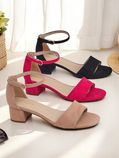 Royalfashion Damen Sandalen mit niedrigem Absatz SoftHeels