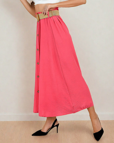 Royalfashion Damen Midirock mit Gürtel