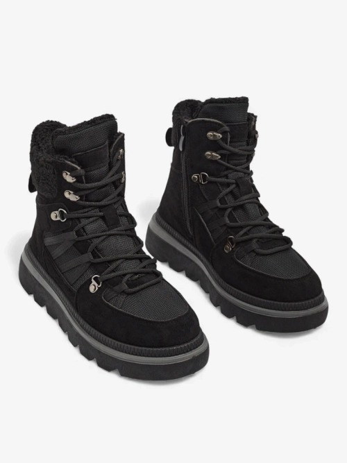 Botki Damskie Aurora Czarne Skórzane Eleganckie na Jesień