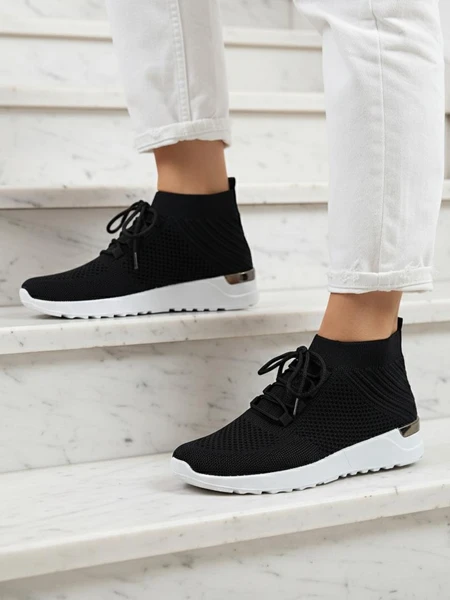 Nero Elegante Sportliche Sneakers für Damen