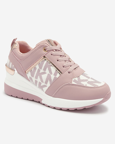 Pinke Damen-Sneakers mit verstecktem Anker Qasvy- Footwear