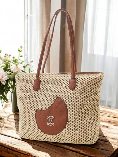 Royalfashion Große Strohtasche für Damen im Sommer