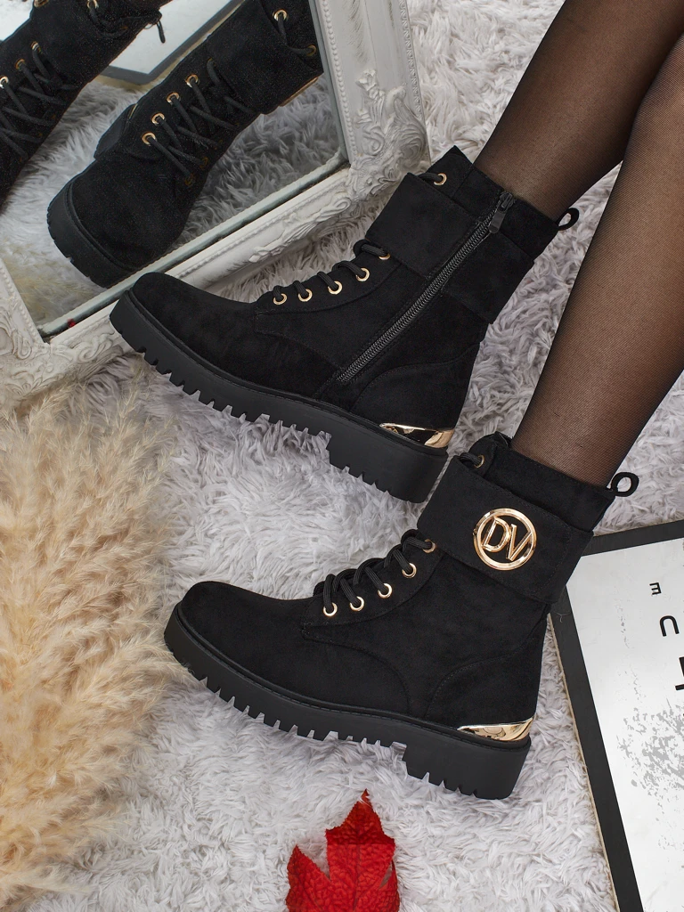 Damen Worker Boots mit Verzierungen Lorice