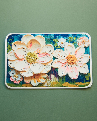 Royalfashion Bunter Fußabtreter mit Blumen 40x60