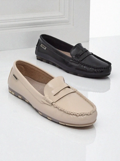 Loafers Damen Beige Kallista - Öko-Wildleder Premium