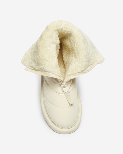 Beige Damenschuhe a'la Schneestiefel Tirigga- Footwear