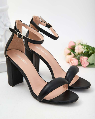 Royalfashion Damen Leheres Post Sandalen