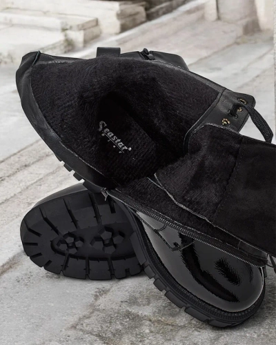 Royalfashion Damen Operre Schnürstiefel