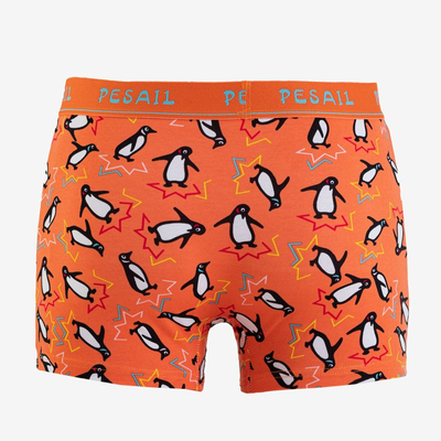 Pinguin orange Herren Boxershorts - Unterwäsche