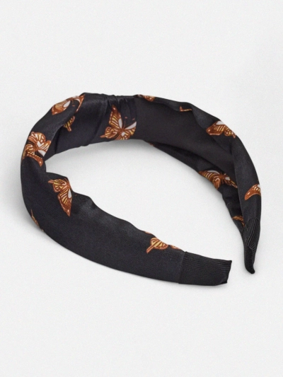 Royalfashion Haarreif mit Karomuster und Schmetterlingen Butterfly Weave