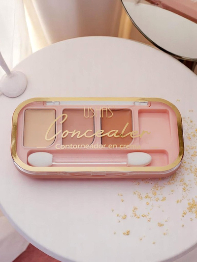 Матуюча палітра для контурингу 3 відтінки Вівсянка Морква