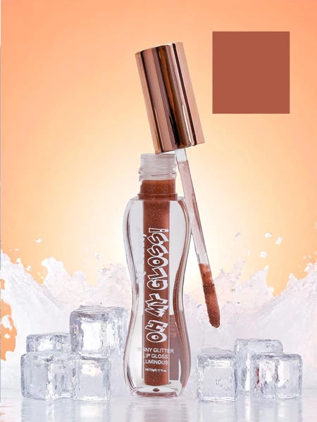 Lipgloss mit Glitzer in der Farbe Fluffy RoseWood