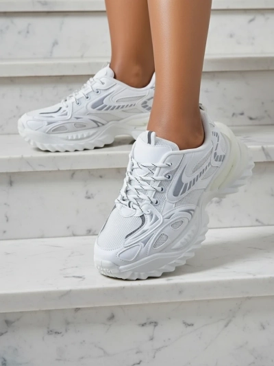 Gloriosa Weiße Damen-Sneakers aus Öko-Leder