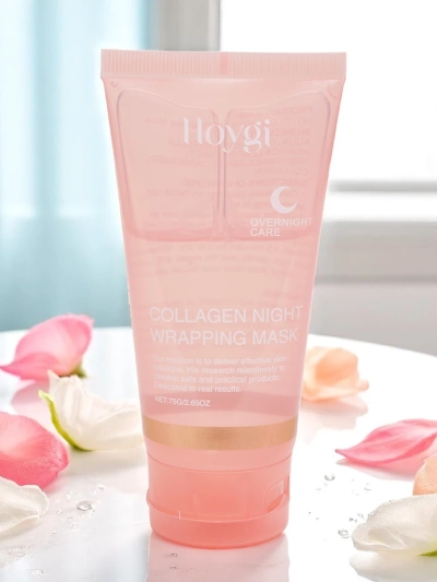 Kollagen-Gesichtsmaske, feuchtigkeitsspendend und anti-aging, mit Pinsel für die Nachtanwendung