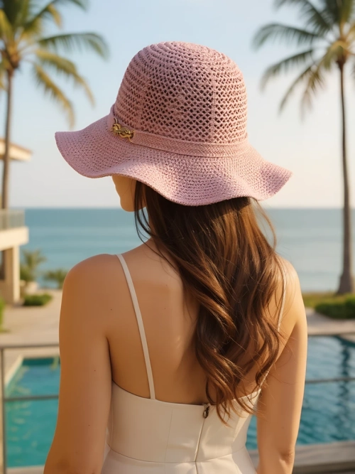 Royalfashion Жіночий капелюх із хвилястими краями Wave Breeze