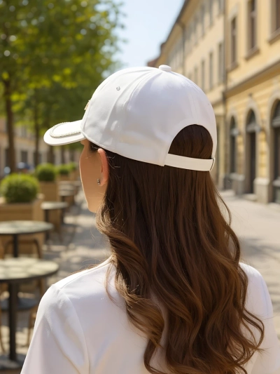Royalfashion Cap mit Strasssteinen Herz Spark