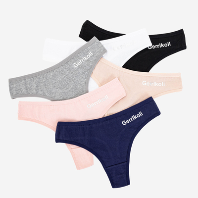 Damen-Uniform-Tangaslip Set 6 / Packung - Unterwäsche