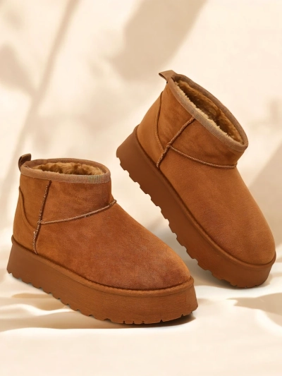 Royalfashion Kurzschuhe, die Frauen-Schneestiefeln ähneln Fortesse