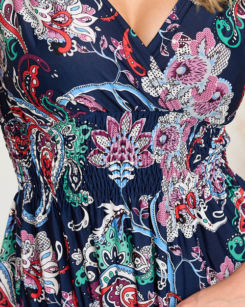 Жіноча коротка сукня з малюнком - Одяг