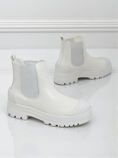 Plateau Stiefeletten aus Öko-Leder Amber Veil