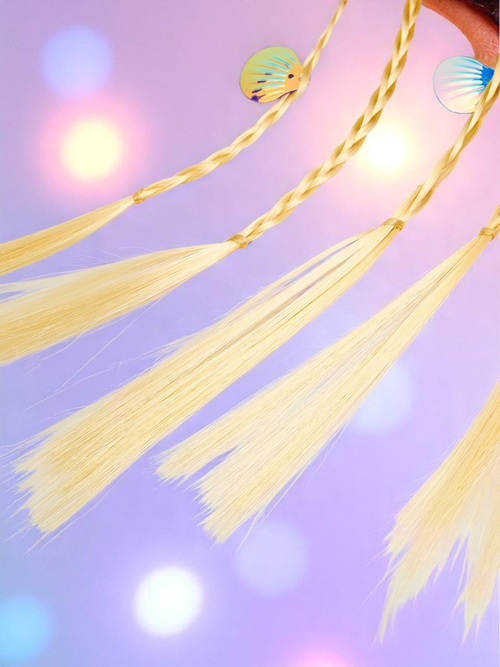 Royalfashion Коси на резинці з мушлями, що кріпляться за допомогою кліпси