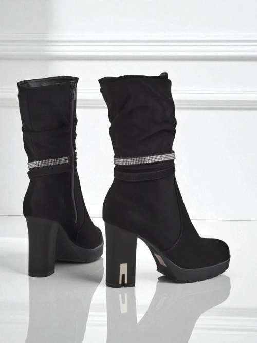 Матові жіночі ботильйони на підборах Ashen Bloom