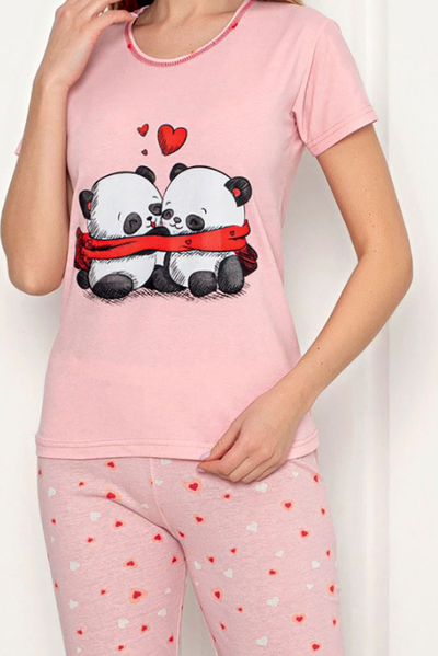 Royalfashion Damen Schlafanzug 2-teilig