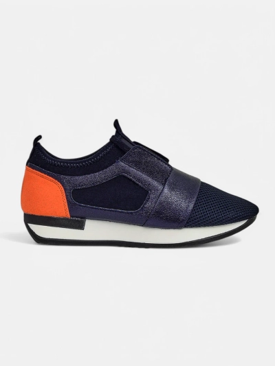 Vittoria Marineblaue Damen-Schuhe aus Öko-Leder