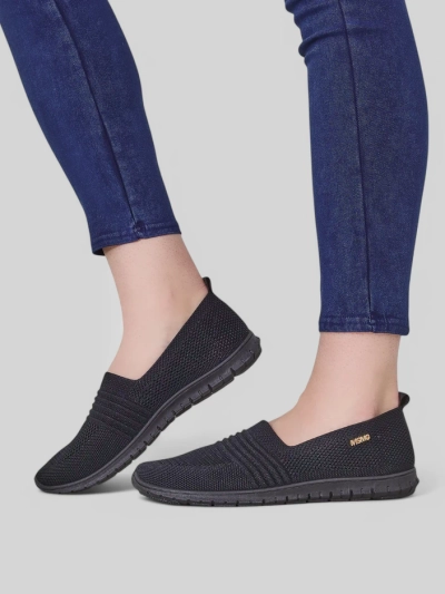 Royalfashion Damen Sportliche Slipper Sortpes