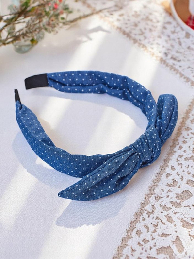 Royalfashion Haarreif mit gepunkteter Schleife Lilka