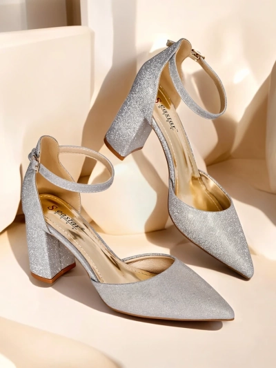 Royalfashion Damen Glitzer Absatzschuhe Noratt