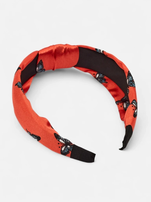 Royalfashion Пов'язка для волосся в клітинку з метеликами Butterfly Weave