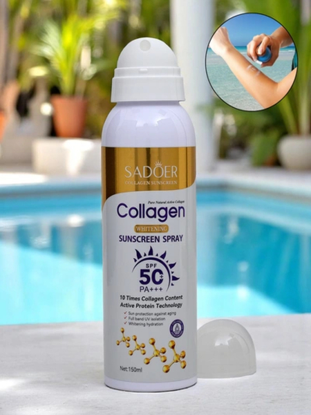 Sadoer Sonnenschutzspray LSF 50 mit Kollagen