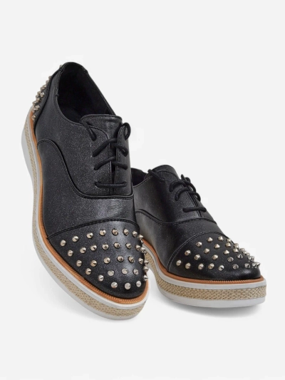 Royalfashion Damen Ballerinas mit Nieten Azaldo