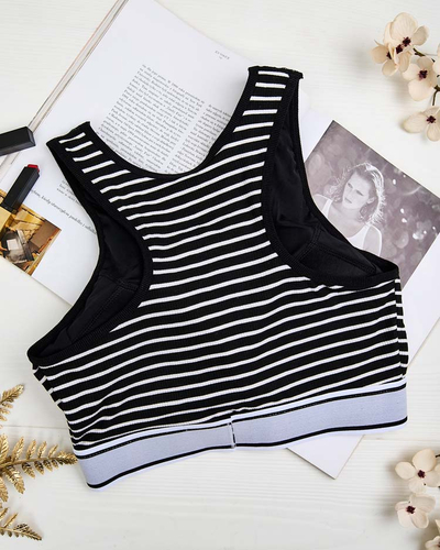 Royalfashion Gestreifter Damen-Sport-BH