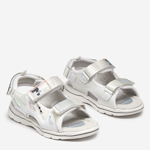 Weiße Kindersandalen mit Berigi-Patches - Footwear