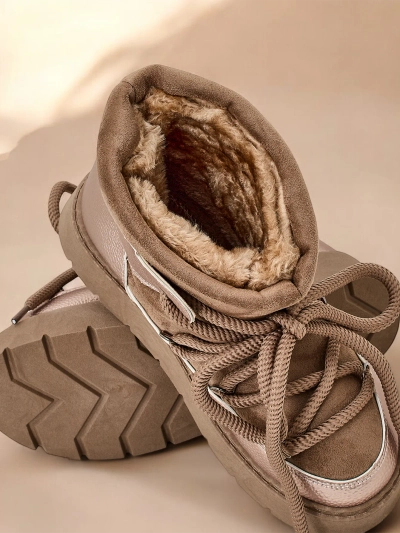 Royalfashion Damen Schnürschneestiefel Iniuc