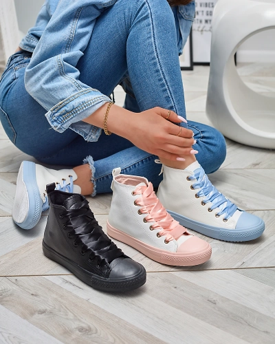 Weiß-Rosa Damen Sportschuhe Macako- Footwear