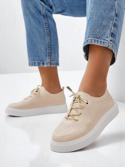 Royalfashion Damen perforierte Schnürsport Schuhe Vaned