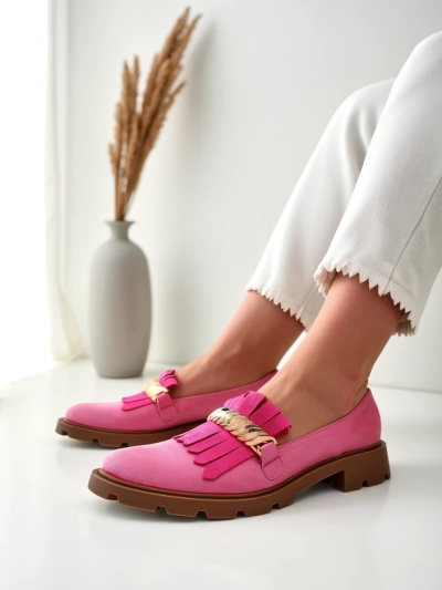 Royalfashion Damen-Eco-Suede-Mokassins Mare Nostrum