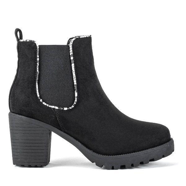 Schwarze Stiefel auf einem höheren Pfosten Travolte - Footwear