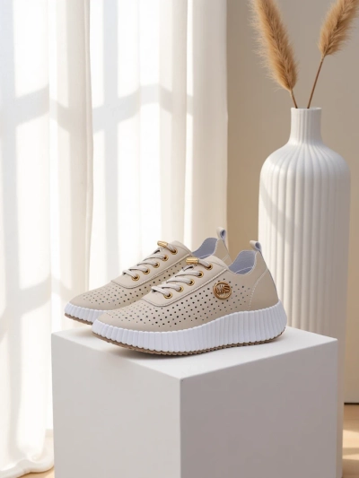 Royalfashion Damen sportliche Schnürsneaker Jovenes