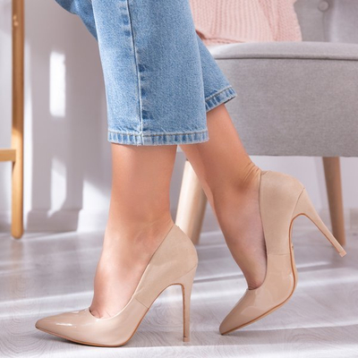 Beige Jasmina-Stilettos - Schuhe 1