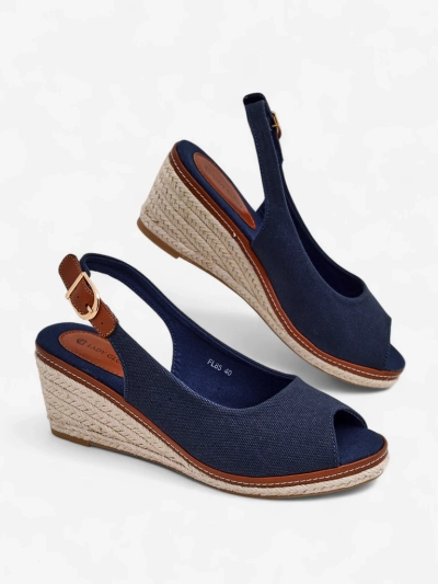 Royalfashion Damen Wedge Sandalen mit offenem Zehenbereich Tafenis