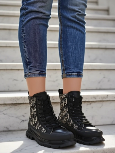 Royalfashion Damen Stiefeletten mit Druck Zoriof