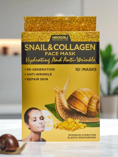 HydraVenus Collagen Snail Mask – intensive Feuchtigkeit und Hautregeneration