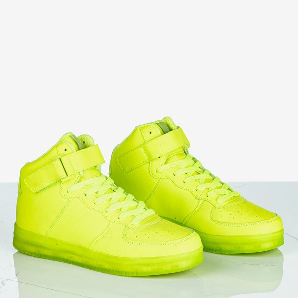 Neongrüne Damen-Sportschuhe leuchten Led Love - Footwear 1