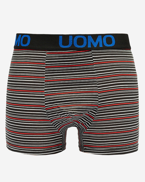 Чорні чоловічі боксери в смужку