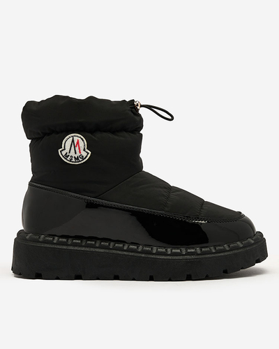 Royalfashion Damen Schlupf-Schneestiefel in schwarzer Farbe Ireda