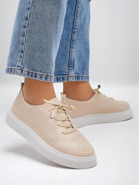 Royalfashion Damen perforierte Schnürsport Schuhe Vaned